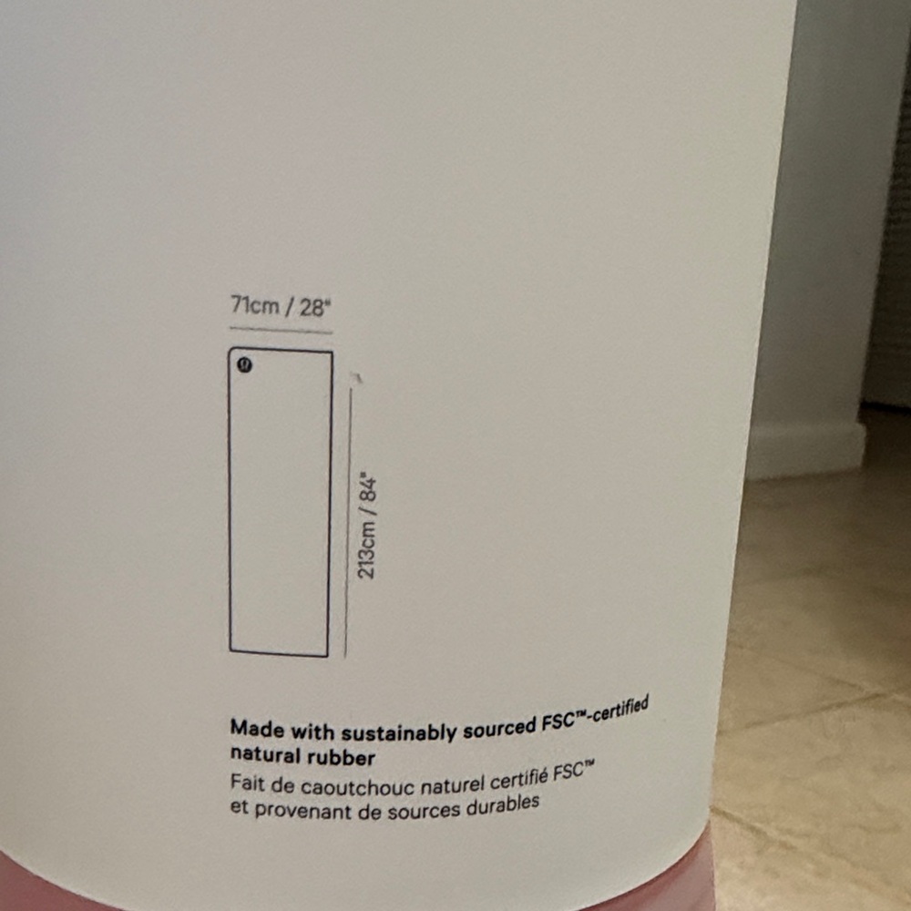 Lululemon Pink Yoga Mat - Picture 3 of 4